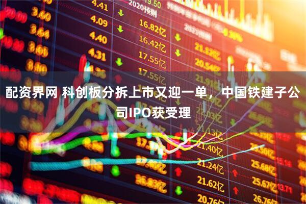 配资界网 科创板分拆上市又迎一单，中国铁建子公司IPO获受理