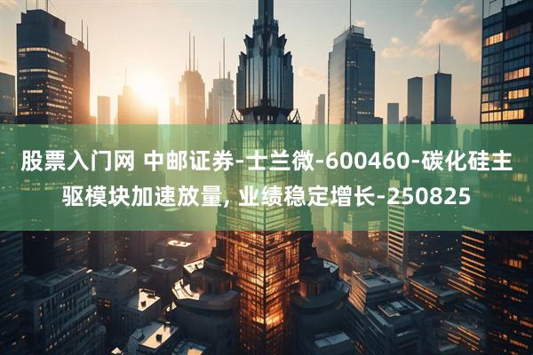 股票入门网 中邮证券-士兰微-600460-碳化硅主驱模块加速放量, 业绩稳定增长-250825